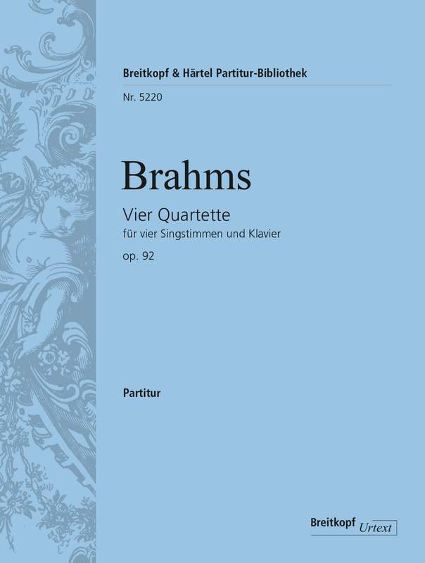 Brahms Four Quartets Op. 92