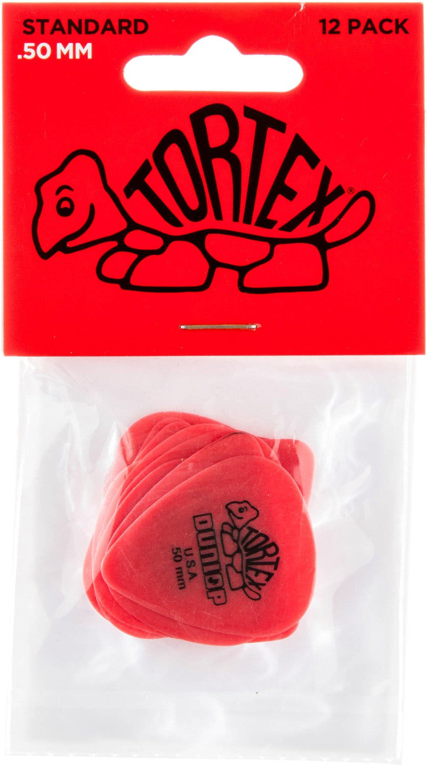 Plectrum Dunlop Tortex 12 Pack .50mm Red
