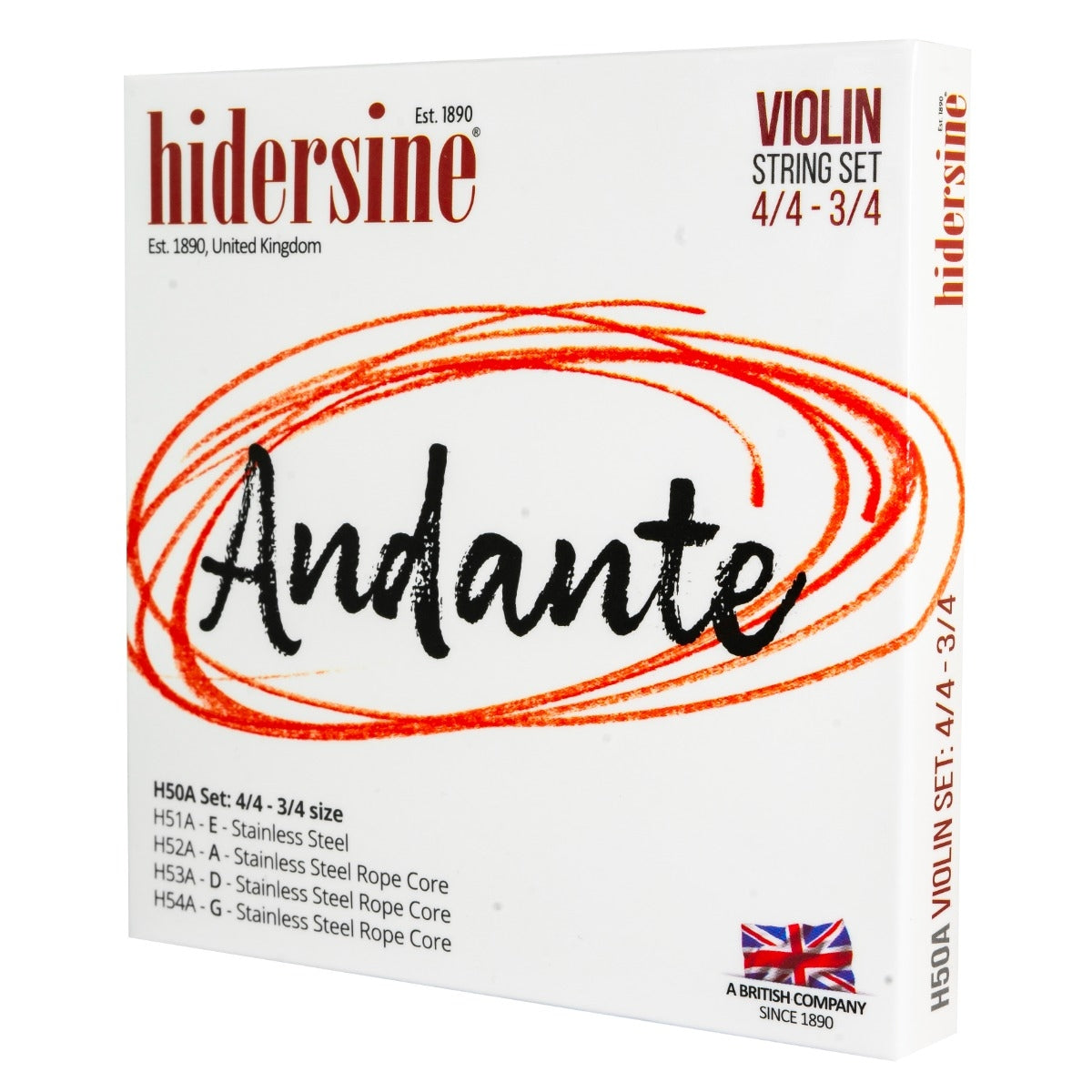 Hidersine Andante Violin Set 4/4-3/4