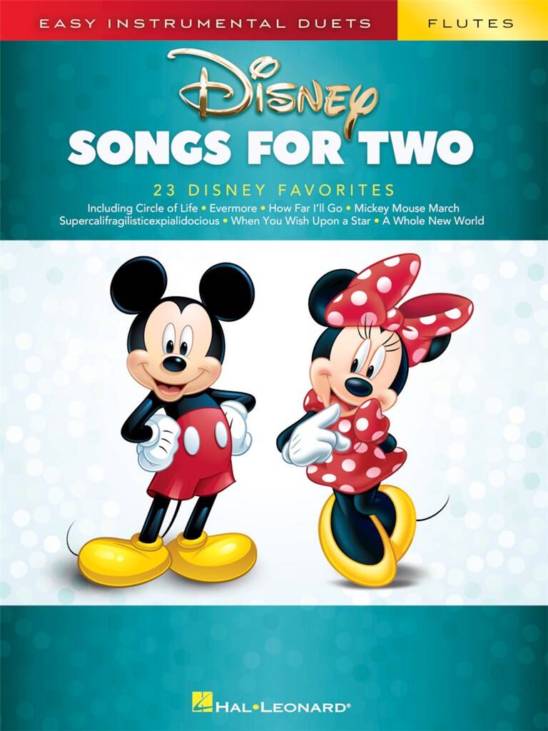 Disney Songs For Two Flutes easy duets