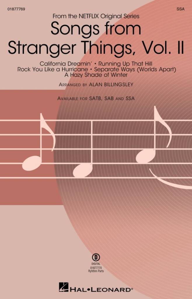 Songs From Stranger Things Vol 2 SSA