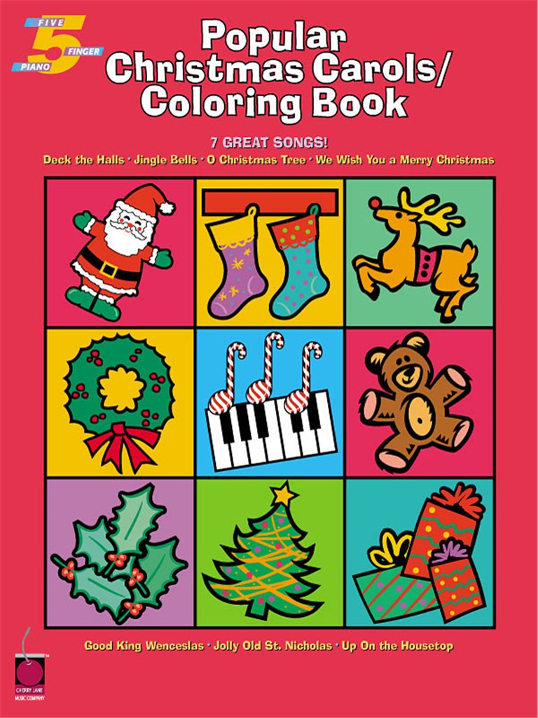 Popular Christmas Carols/Coloring Book