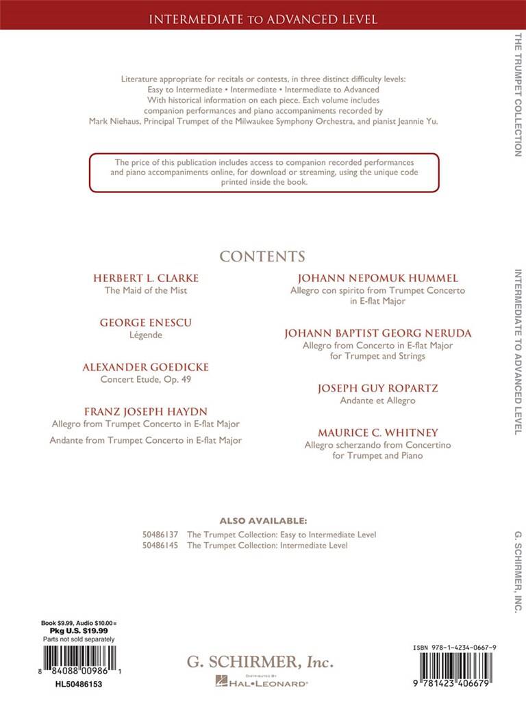 The Trumpet Collection Schirmer Intermediate-Advanced