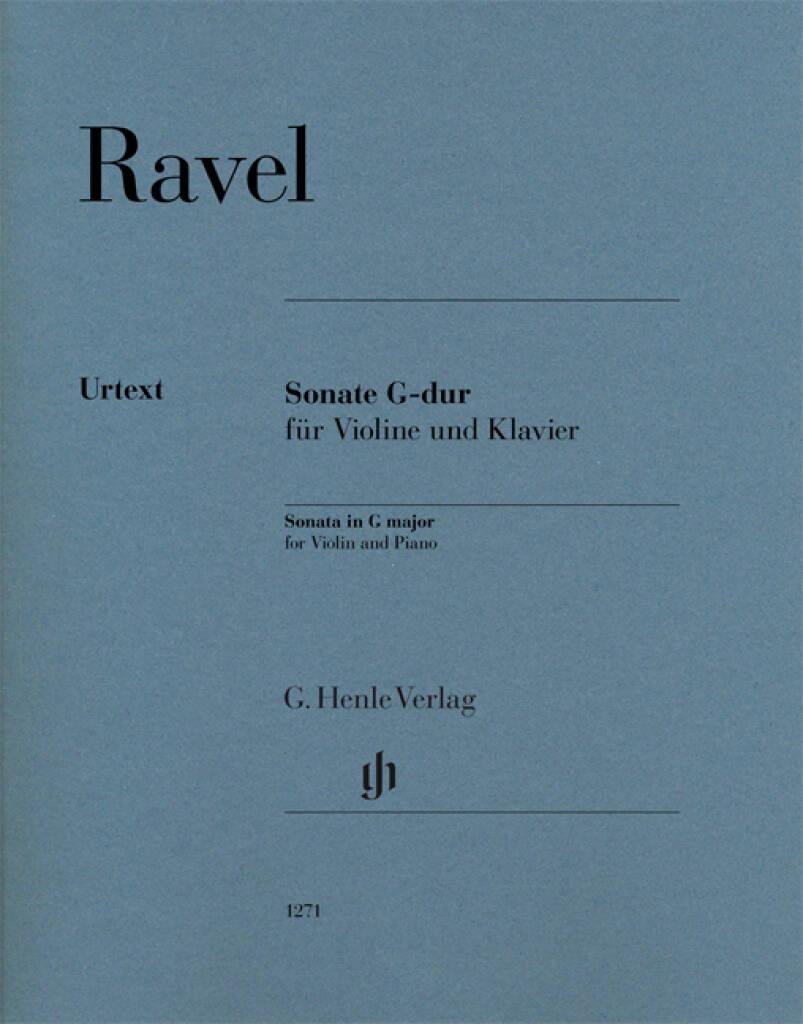 Ravel Violin Sonata G Maj