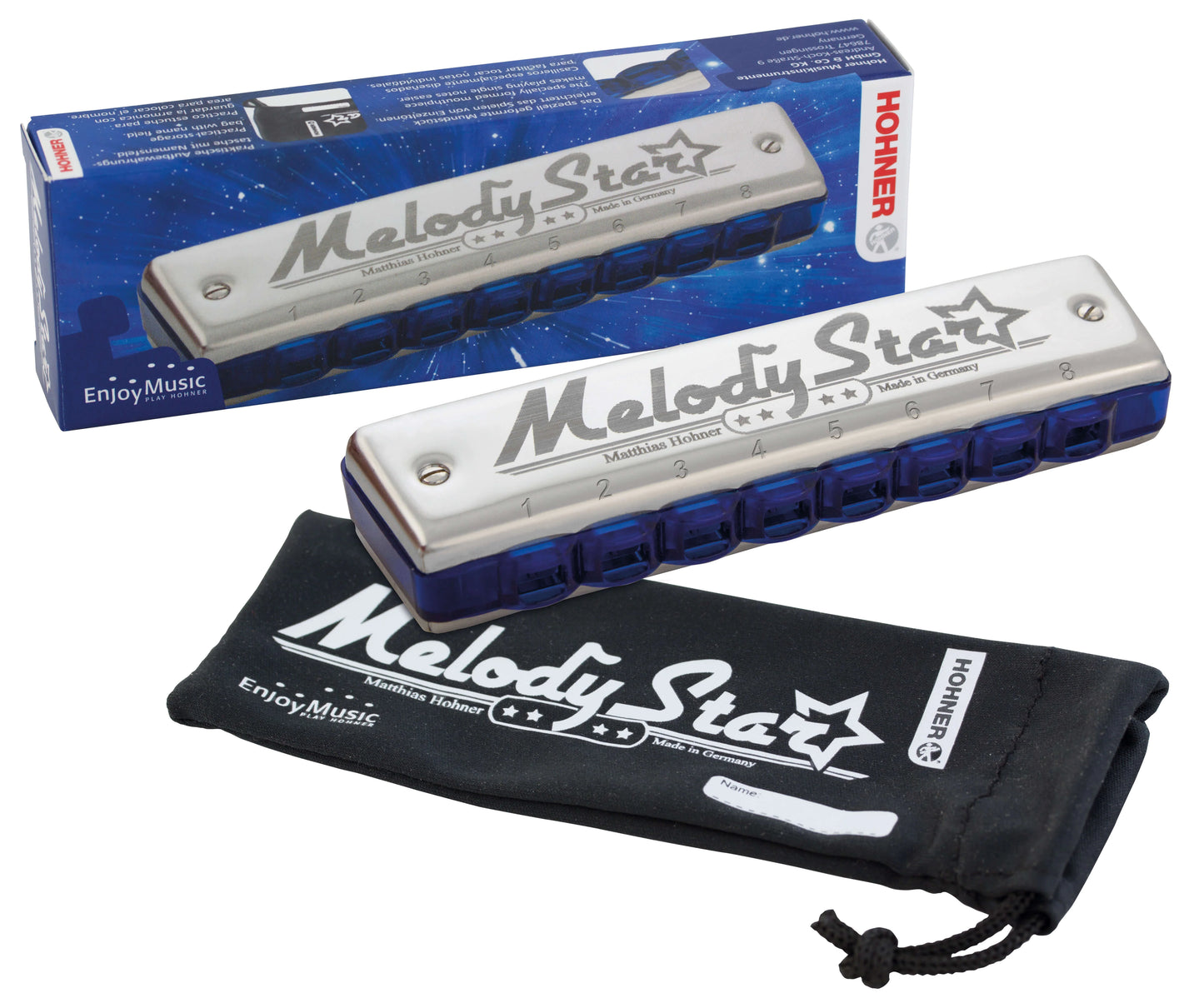 Hohner Melody Star Harmonica C 8 Hole