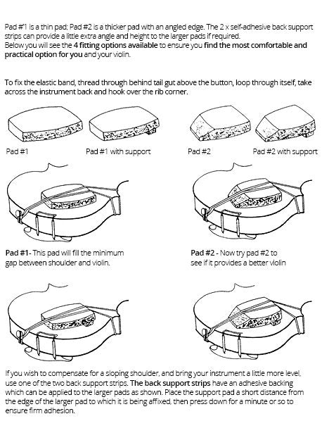 Huber by Hidersine Violin Shoulder Pad