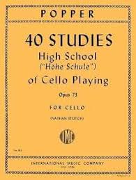 Popper 40 Studies Op. 73 Vcl & Accomp