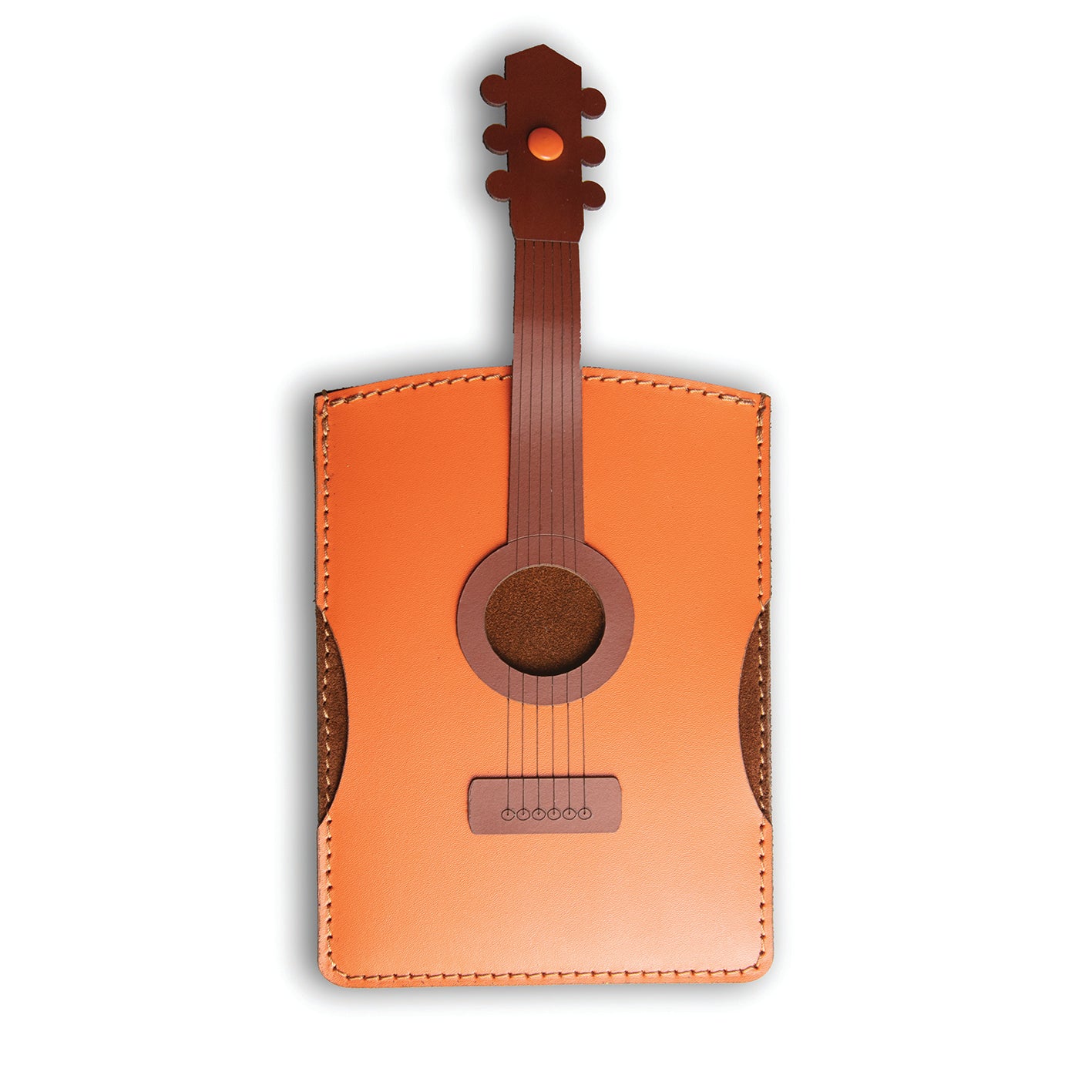 Passport Holder Leather Acoustic Guitar Dallaiti