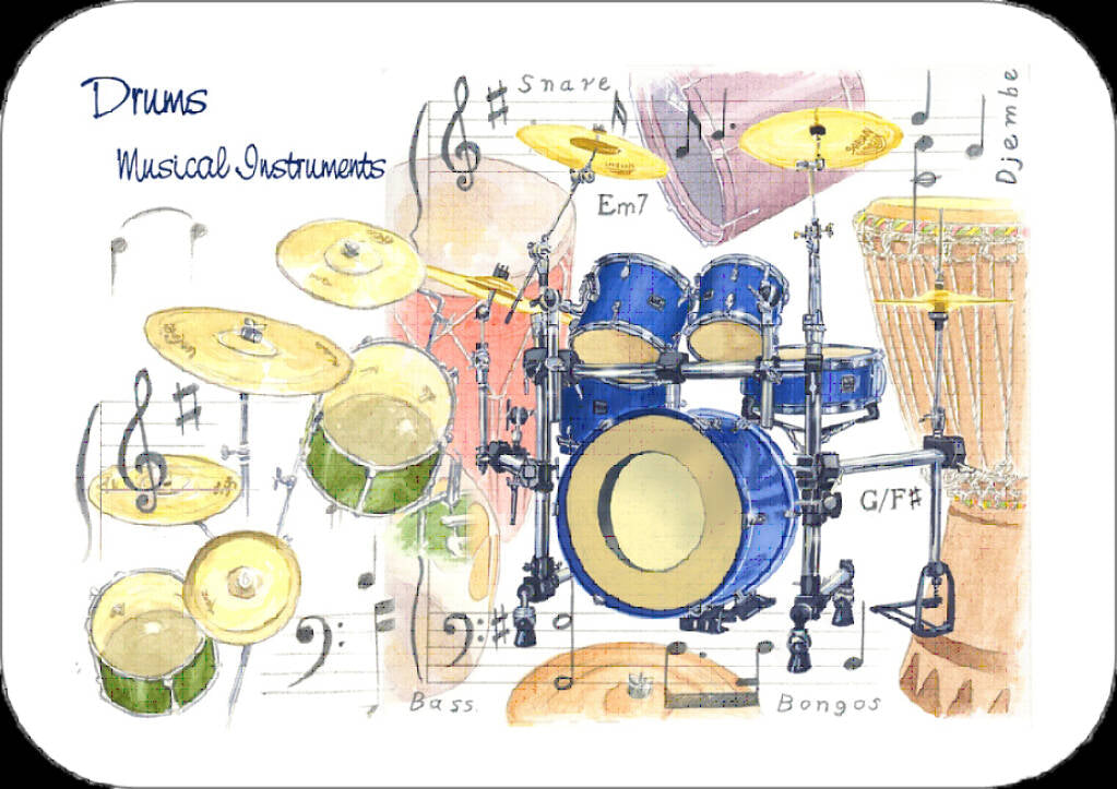 Little Snoring Gifts Drum Placemat Pack