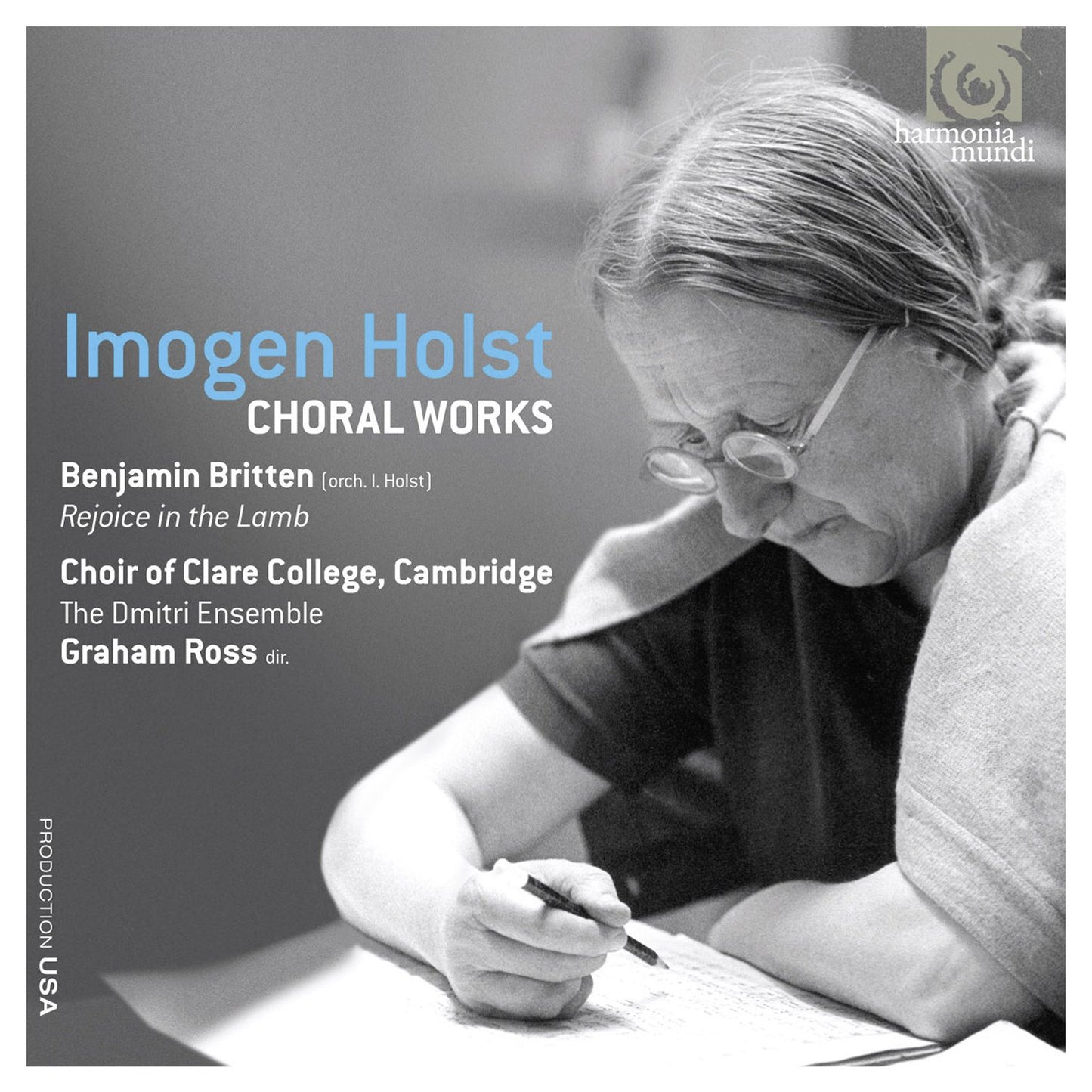 Imogen Holst Choral Wks CD Clare Colleg