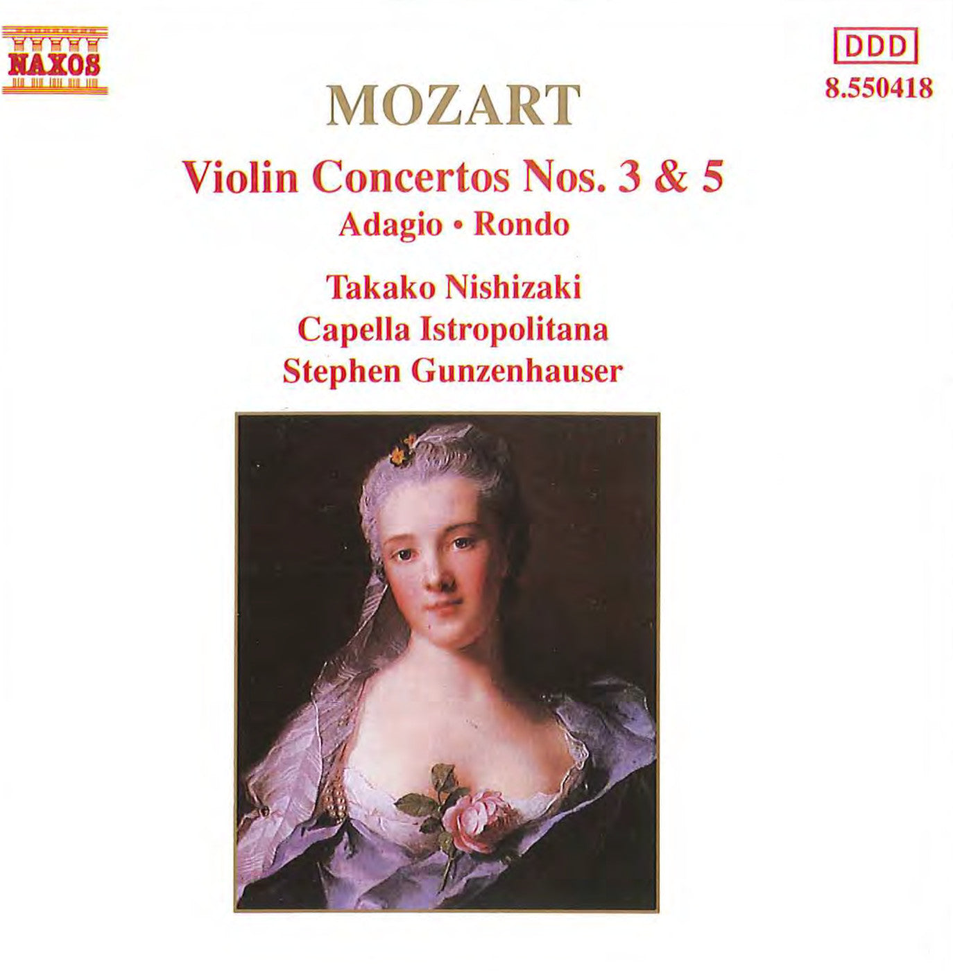 Mozart Vln Concertos Nos. 3&5 CD NAX