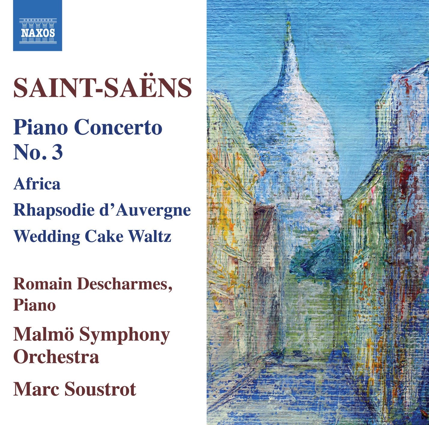 Saint Saens Pno Concerto 3 CD NAX Soust