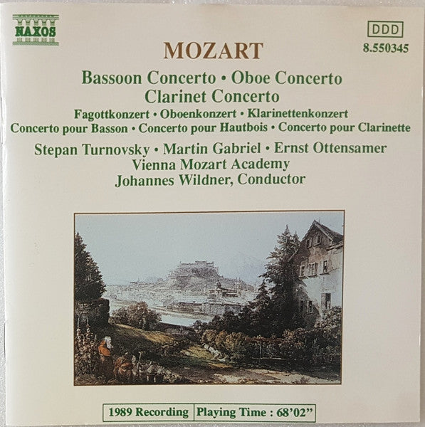 Mozart Clarinet Concerto CD +Ob+Bsn NAX