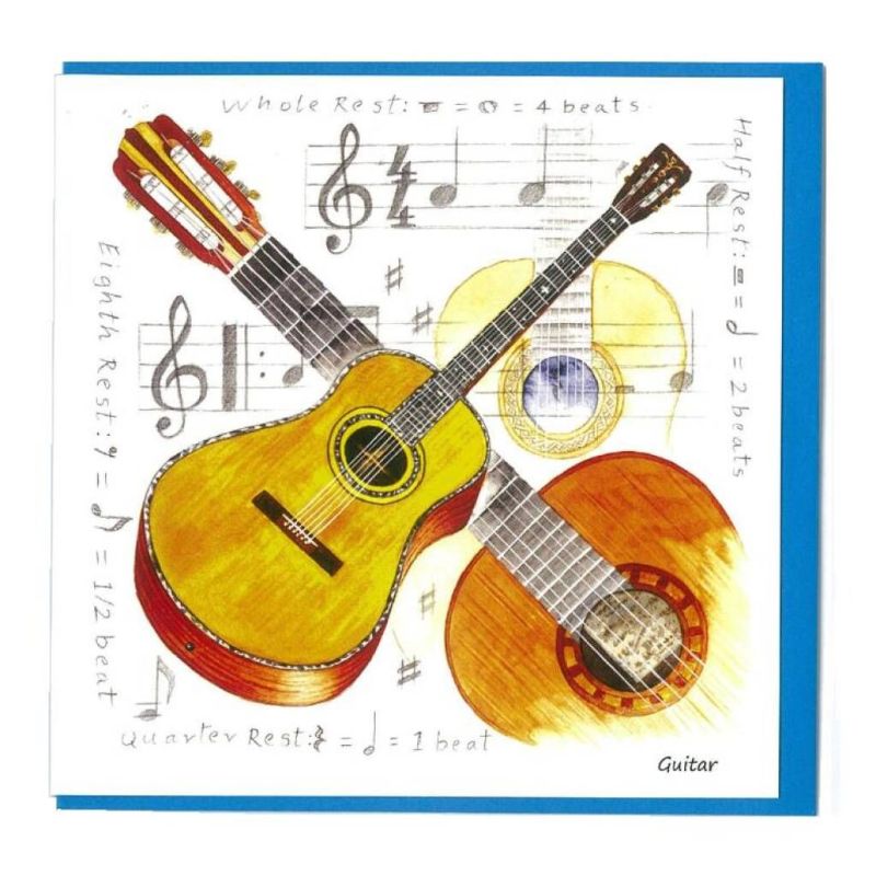 Notelets Pack of Five Acoustic Guitar
