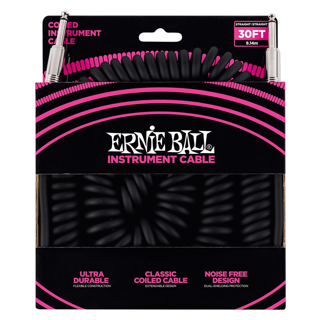 Ernie Ball Coil Cable Black 30ft