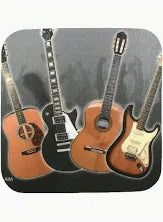 Drinks Coaster Guitars AIM