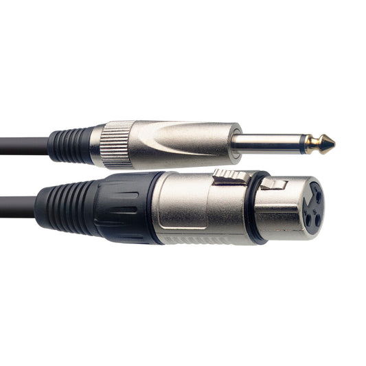Stagg Mic Cable XLR (F) to Jack (M) 3m(10ft) SMC3XP
