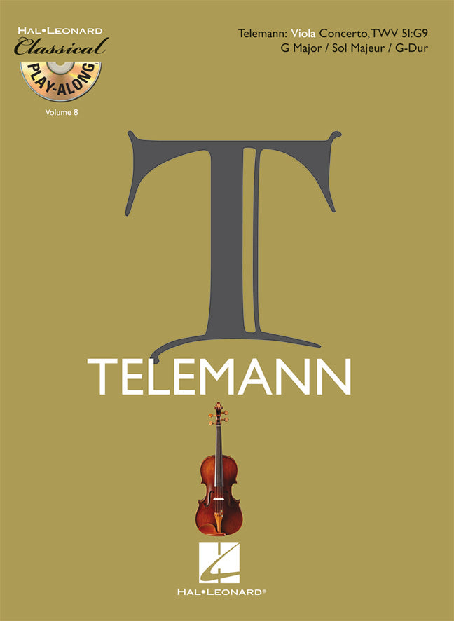 Telemann Vla Concerto Gmaj Bk/CD HL