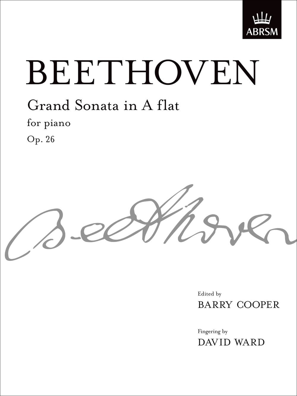 Beethoven Grand Sonata Aflat Op26 Piano