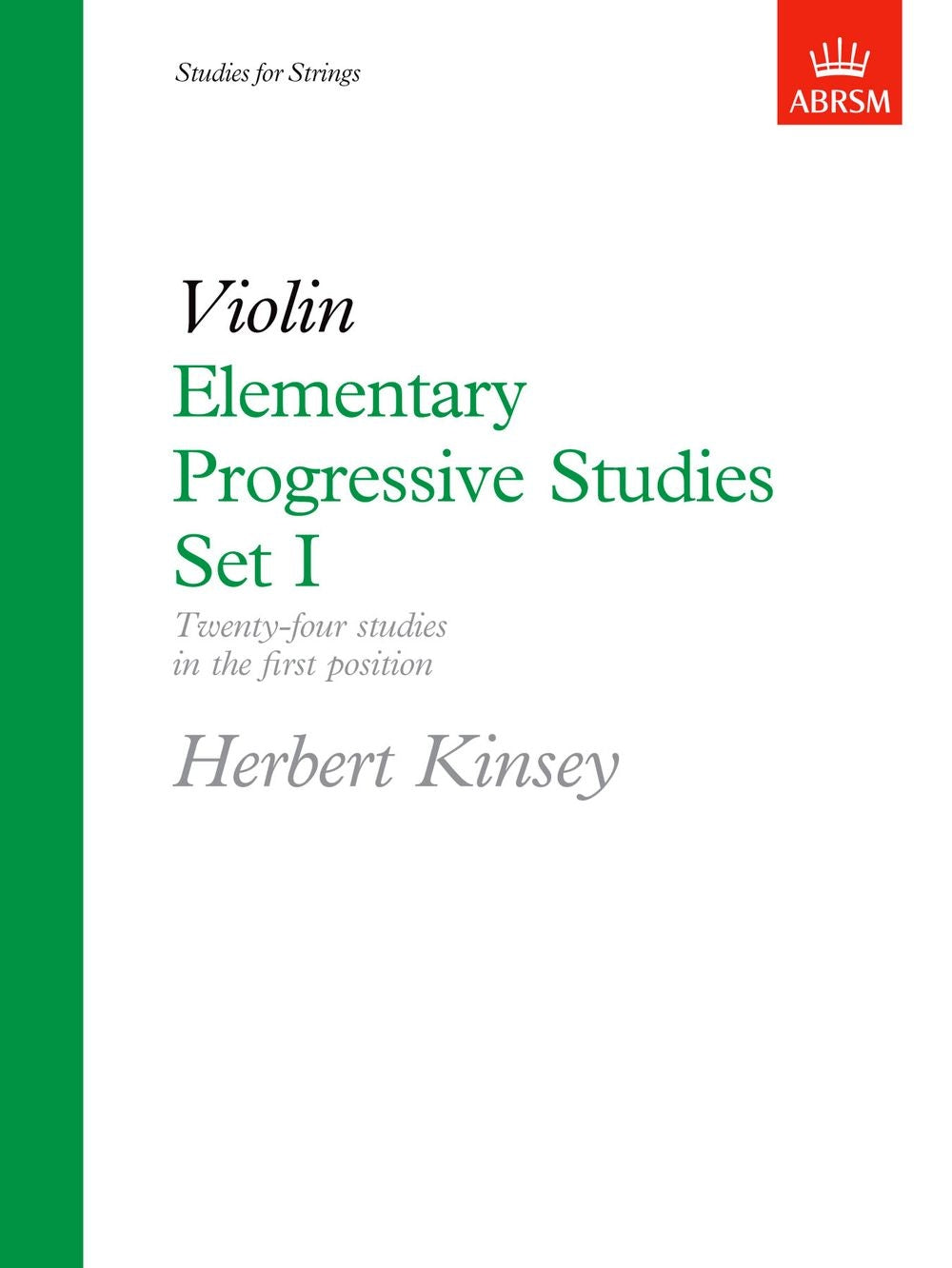 Kinsey Elem Prog Studies Set1 Vln AB 1s
