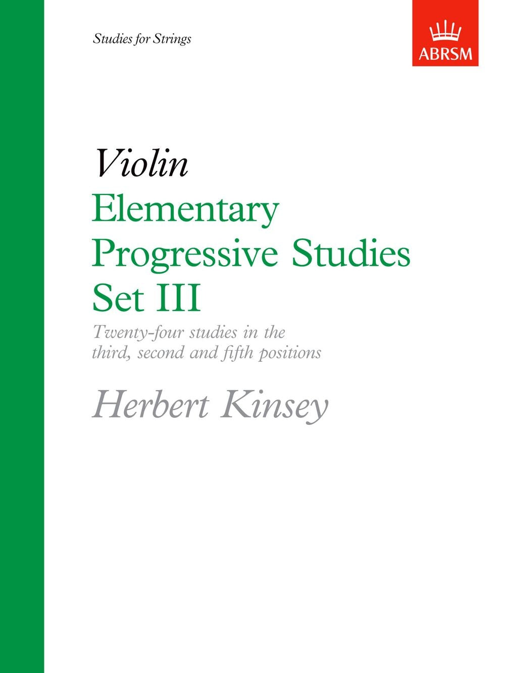 Kinsey Vln Elem Prog Studies Set3 AB OU