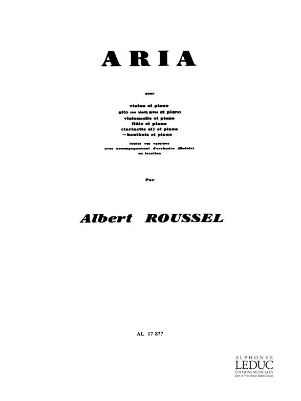 Roussel Aria Oboe/Pno Leduc UMP