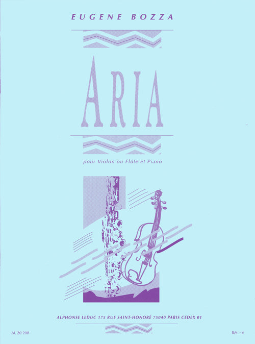 Bozza Aria Flute/Violin &Pno LEDUC