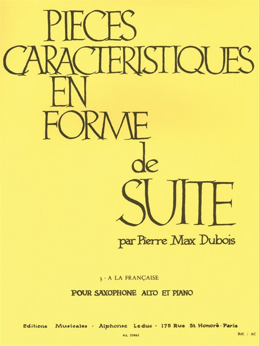 Dubois Pieces Carateristiques Op77 No3
