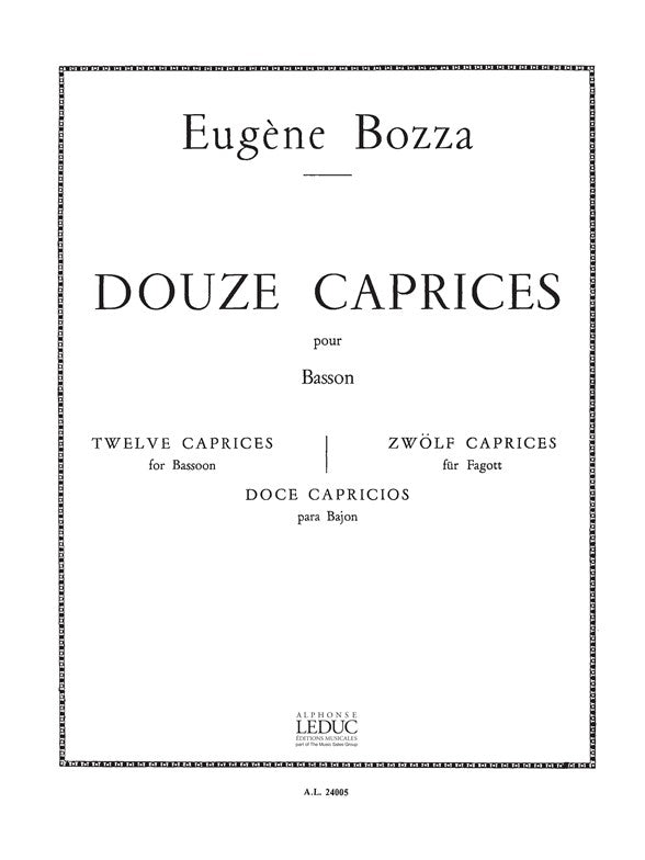 Bozza 12 Caprices Bsn