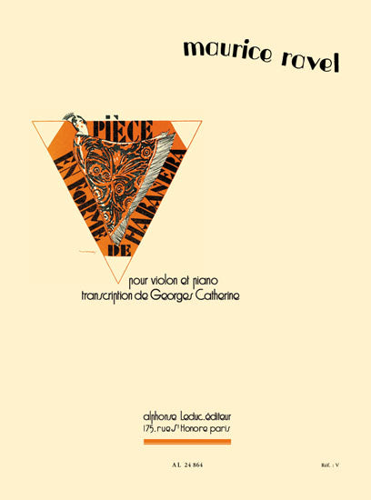 Ravel Piece in forme de Habenera Vln/Pn