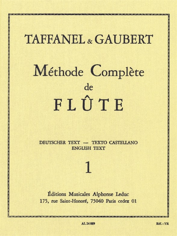 Taffanel & Gaubert Methode Comp Flt Vol
