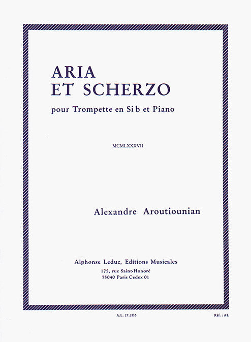 Aroutiounian Aria & Scherzo Tpt LED