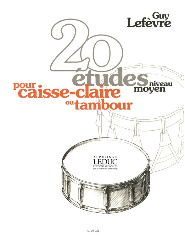 Lefevre 20 Etudes Side Drum