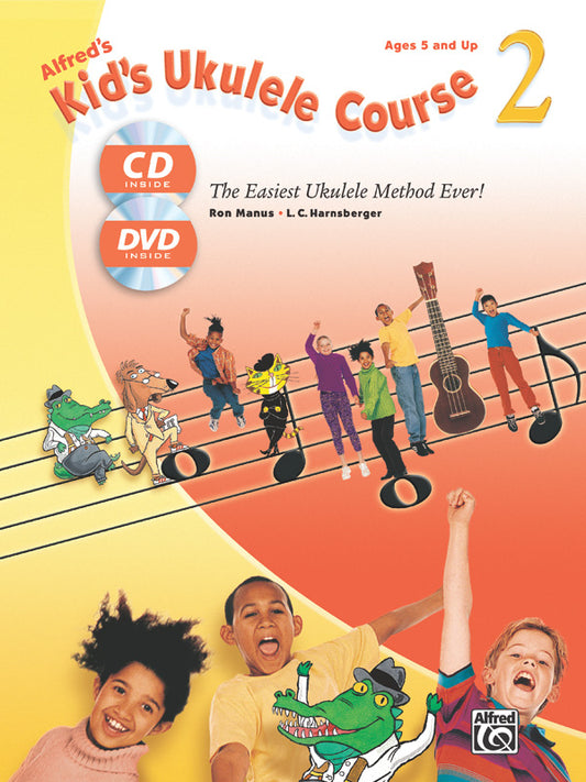 Alfreds Kids Ukulele Course 2+CD+DVD