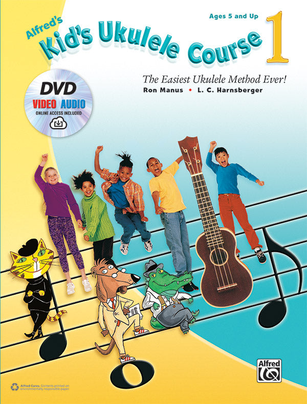 Alfreds Kids Ukulele Course1+CD+DVD