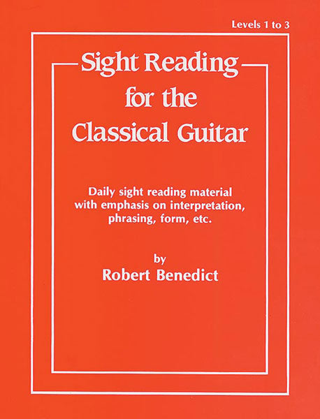 Sight Reading for Classical Gtr Benedic