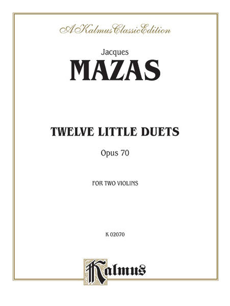 Mazas 12 Little Duets Op70 2VLN KAL