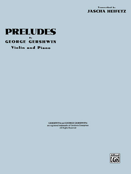 Gershwin Preludes Vln Trans Heifitz ALF