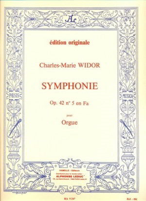 Widor Symphonie Op.42 no.5 in F LEDUC