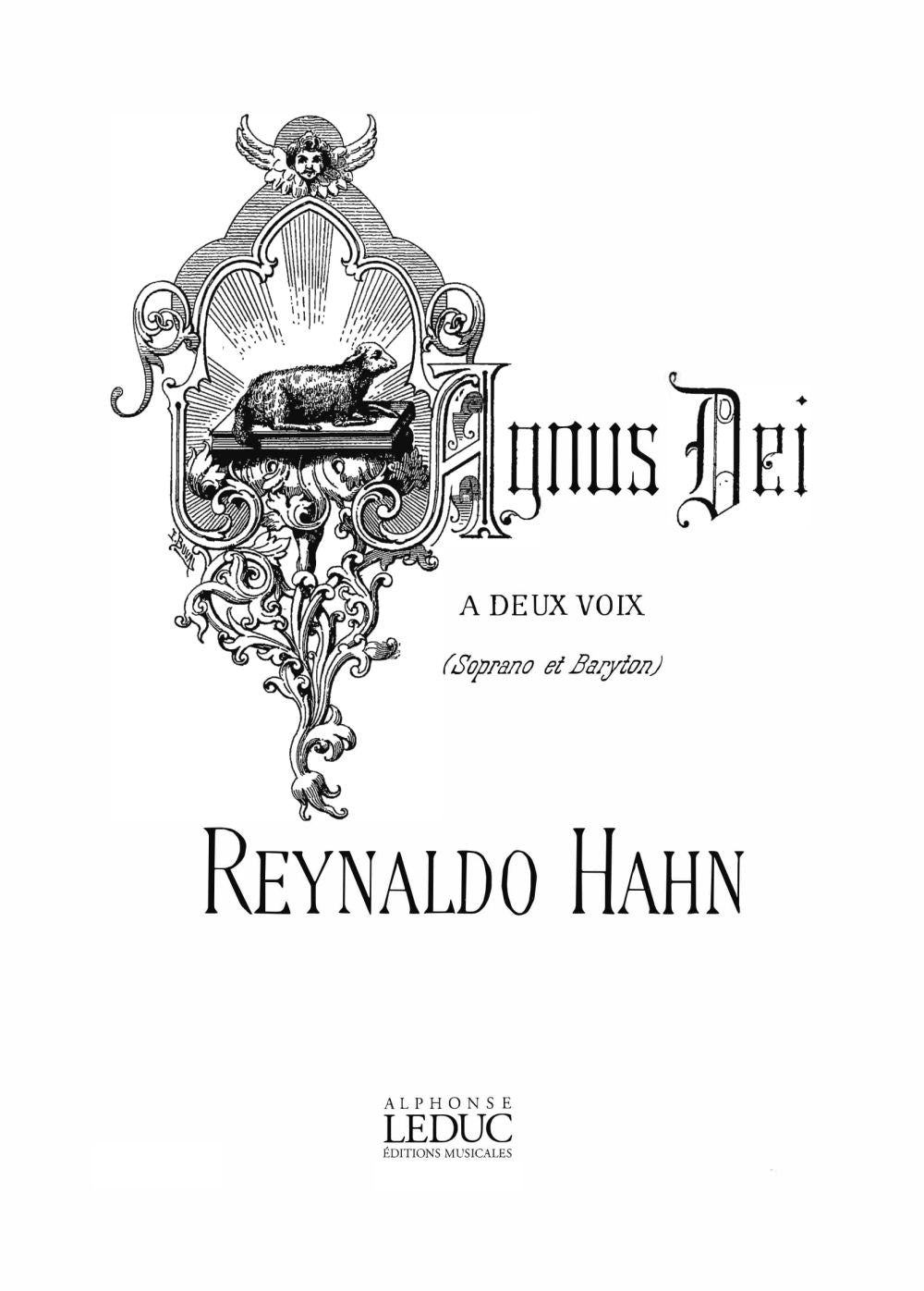 Hahn Agnus Dei Sop&Baritone Heugal UMP