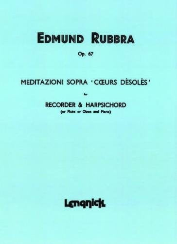 Rubbra Meditazioni Sopra Op67 Rec&Hpsch
