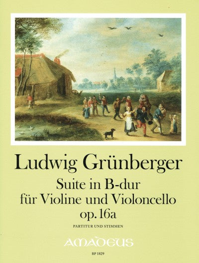 Grunberger Suite in Bb Vln&Vc Op16a BP1