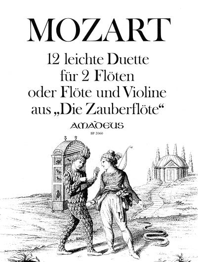 Mozart 12 Duets 2 Flutes from Magic Flu