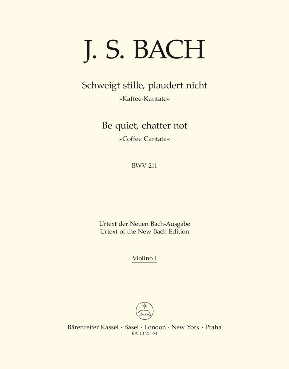 Bach Coffee Cantata BWV211 Vln1 BA
