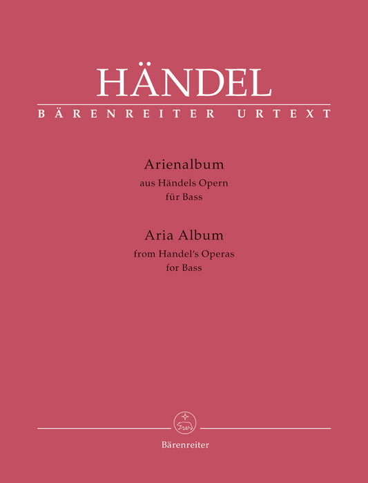 Handel Aria Album for Bass BA