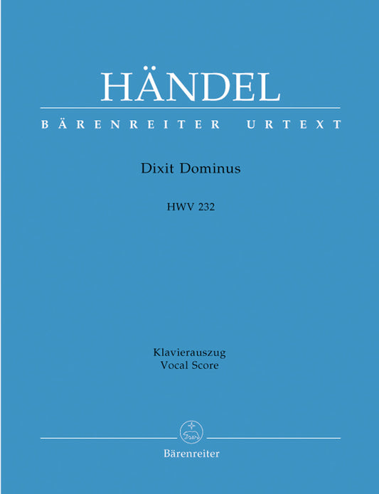 Handel Dixit Dominus NEW Ed HWV232 BA10