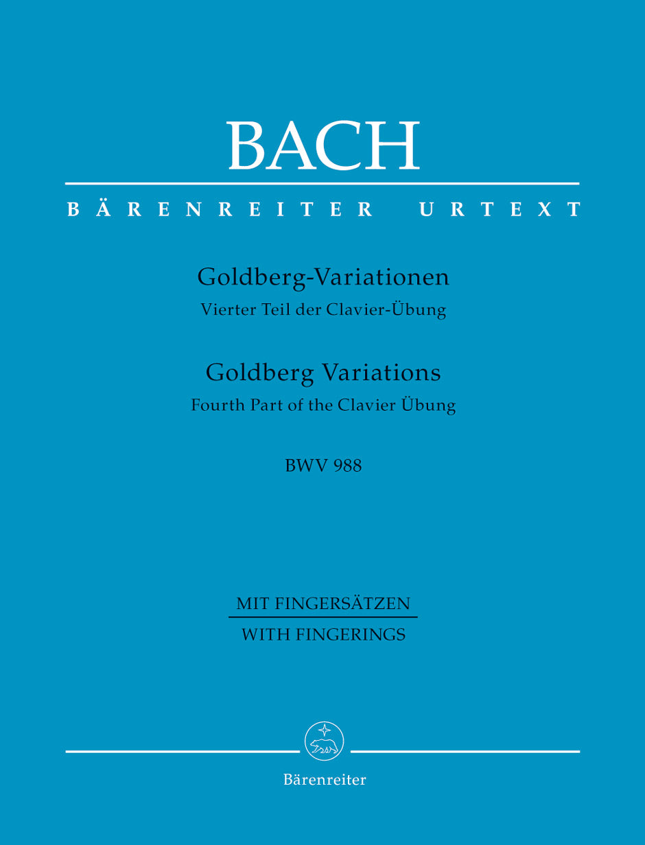 Bach Goldberg Variations Fingered 4th P