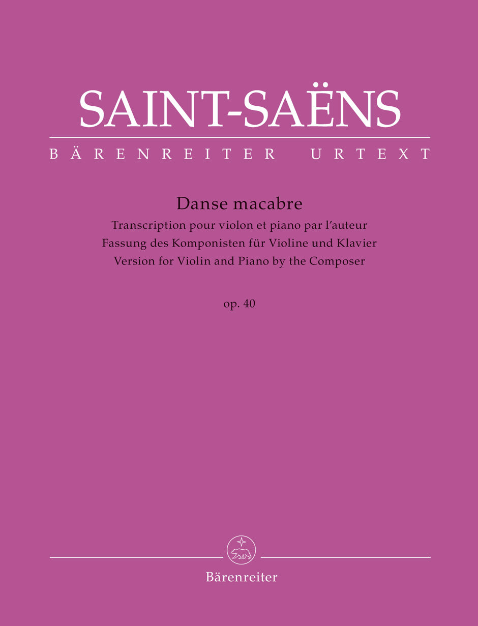 Saint-Saens Danse Macabre Vln&Pno BA Op