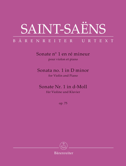 Saint Saens Vln Sonata 1 d min op75 BA