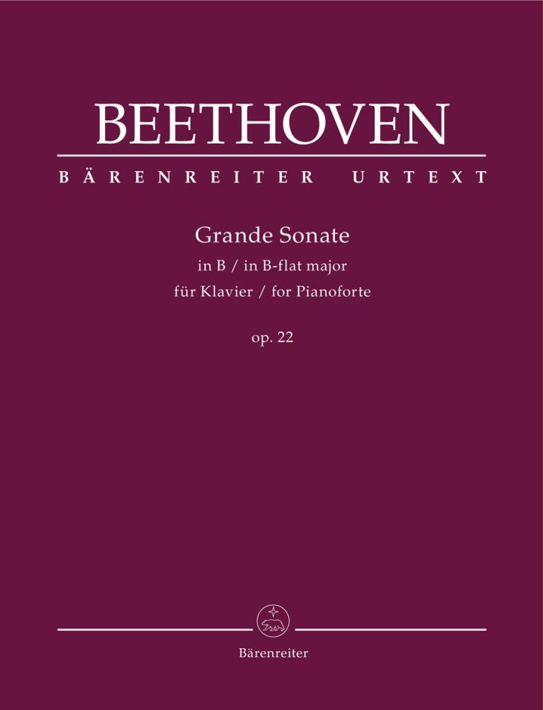 Beethoven NEW ISSUE Grande Sonata Op22